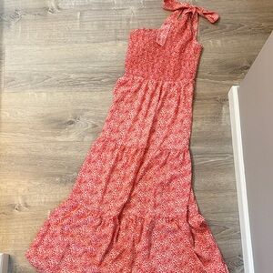 Red Floral Maxi Dress